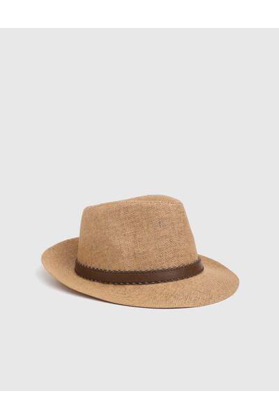 İLVİ Thalassa Hasır Unisex Bej Şapka