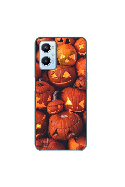 OEM Husa compatibila cu Oppo A96 4G Silicon Gel Tpu Model Halloween Dovleci L...