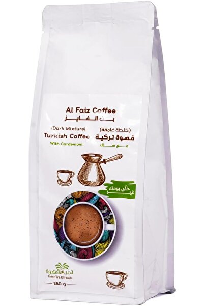 Tamr Wa Qhwah Al Faiz Dark Turkish Coffee With Cardamom 250g