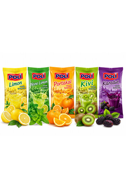POLI LIMON+NANE LIMON+KARADUT+PORTAKAL+KİVİ X 5 ÇEŞİT