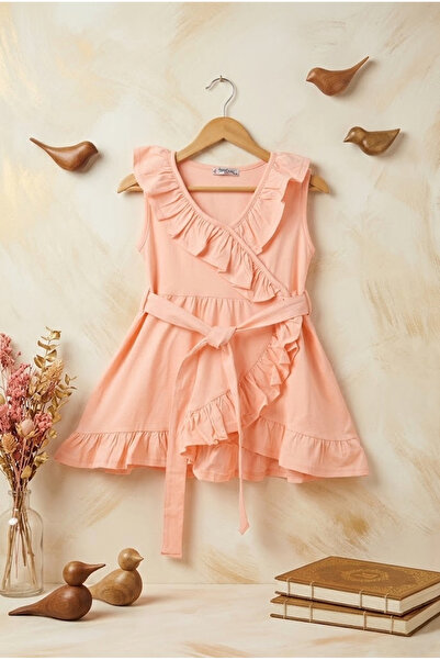 meyastore Girl's dress ruffled