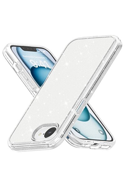 sscase Glitter PC + TPU Σκληρή Θήκη White (Apple iPhone 16e/17e)
