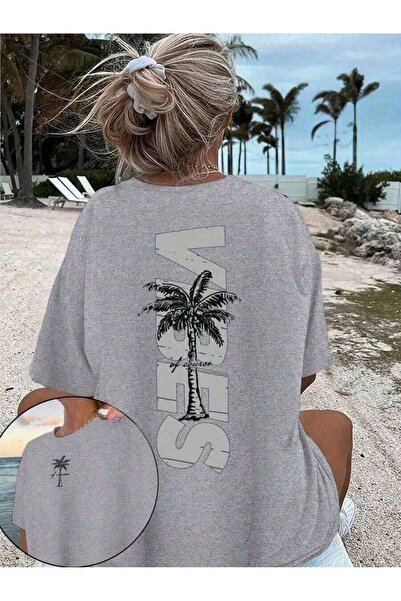 bellanova Unisex Oversize Printed T-Shirt Streetwear Comfortable Fit Daily Pr...