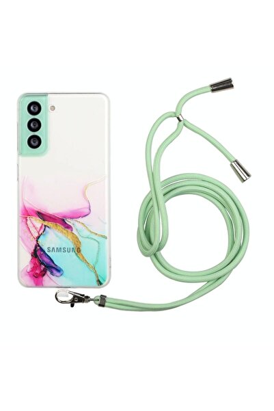 sscase Hollow Marble Pattern Θήκη Σιλικόνης με Λουράκι Green (Samsung Galaxy ...