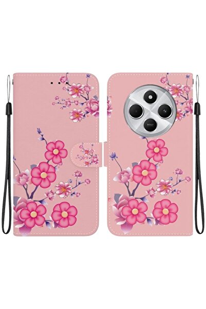 sscase Colored Drawing Θήκη Πορτοφόλι Cherry Blossoms (Xiaomi Redmi 14C 4G/Po...