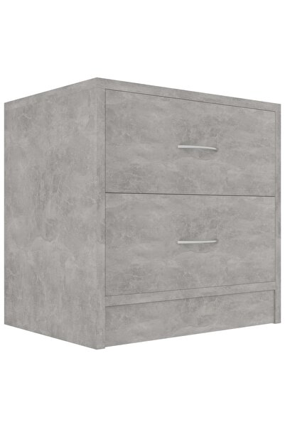 vidaxl Noptieră, gri beton, 40x30x40 cm, lemn prelucrat