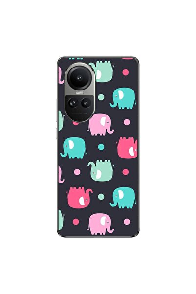 OEM Husa compatibila cu Oppo Reno10 5G Silicon Gel Tpu Model Pattern Elefant