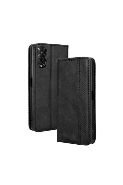 sscase Retro Θήκη Βιβλίο Black (TCL 50 5G)