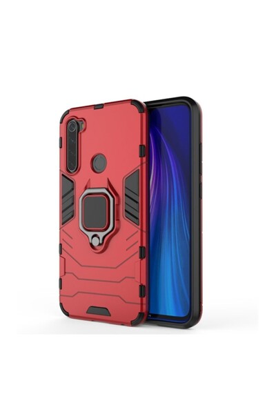 sscase Magnetic Ring Σκληρή Θήκη με Δαχτυλίδι Red (Xiaomi Redmi Note 8)