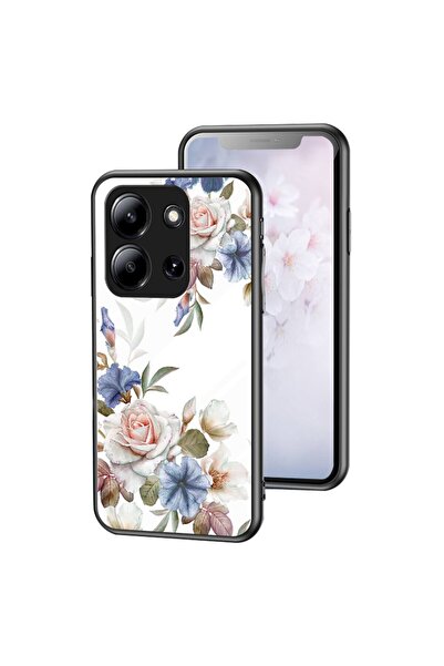 sscase Floral Σκληρή Θήκη με Τζάμι White Flower (Xiaomi Redmi 15C 4G-5G / Poc...