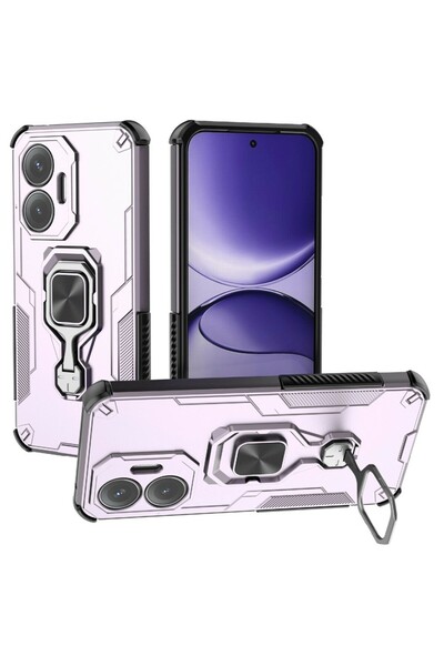 sscase Magnetic Ring Σκληρή Θήκη με Δαχτυλίδι Pink (Xiaomi Poco F7 5G)
