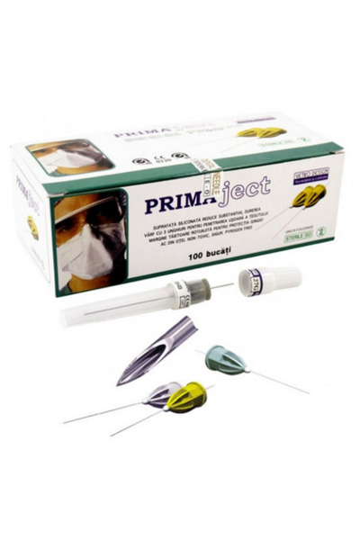 Prima Ace Atraumatice 27G, XL - 0.41mm x 35mm, filet metric, 100 buc
