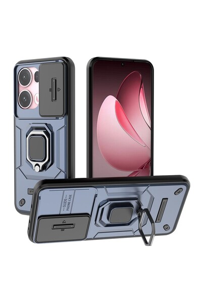 sscase Sliding Camshield Σκληρή Θήκη με Δαχτυλίδι Blue (Oppo Reno13 Pro 5G)