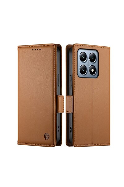 sscase DF 010 Shine Θήκη Πορτοφόλι Brown (Xiaomi 14T Pro 5G)