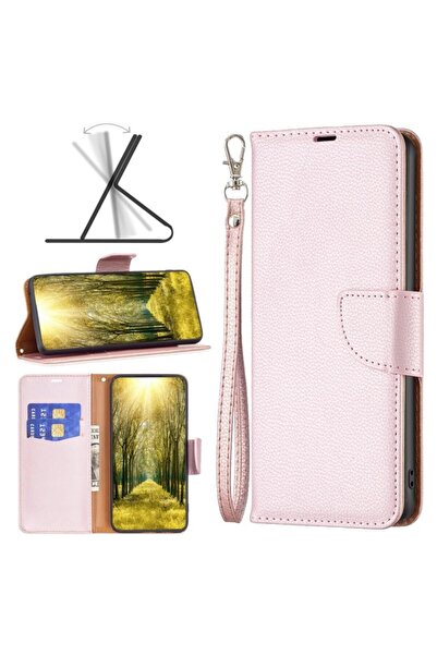 sscase Pure Color Θήκη Πορτοφόλι Rose Gold (Xiaomi Redmi 12 4G)