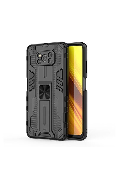 sscase Supersonic Θήκη Σιλικόνης με Βάση Στήριξης Black (Xiaomi Poco X3 NFC/X...