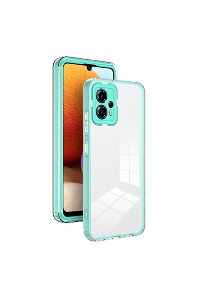 sscase Color Frame Διάφανη Θήκη Σιλικόνης Light Green (Motorola Moto G13 / G23)