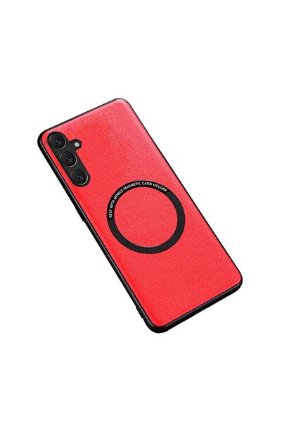 sscase Leather Coated Σκληρή Θήκη Red (Samsung Galaxy A55 5G)