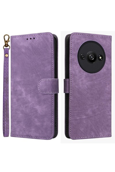 sscase Brush Magnetic Θήκη Πορτοφόλι Purple (Xiaomi Redmi A3)