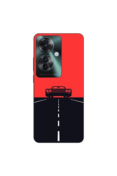 OEM Husa compatibila cu Oppo Reno11 F 5G Silicon Gel Tpu Model Red Sky Muscle...