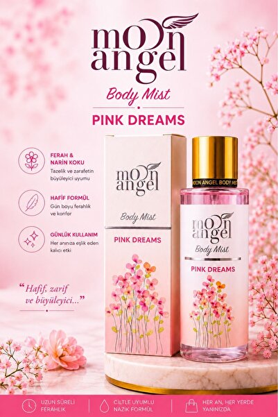 MOON ANGEL Kadın Parfümlü Body Mist Pink Dreams 250 ml Vücut Spreyi