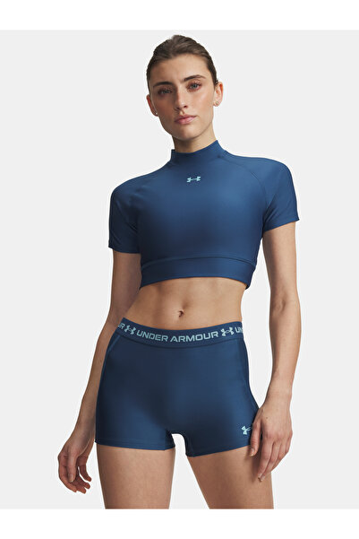 Under Armour Tricou de damă HeatGear Crop Mock SS