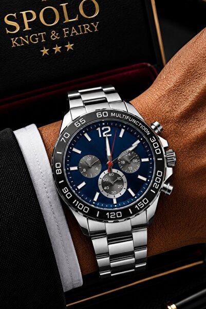 S.POLO Gift Steel Cord Men's Wristwatch Father's Day Gift Valentine's Day Gift