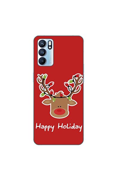 OEM Husa compatibila cu Oppo Reno6 5G Silicon Gel Tpu Model Craciun Ren Happy...