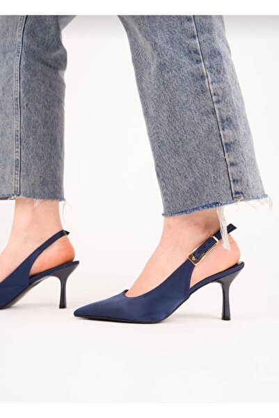 ESPEDA SATEN 7 CM TOPUKLU AYAKKABI