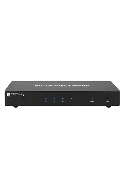 Techly IDATA DP-KVM4 Comutator KVM DisplayPort cu 4 porturi, 4 intrări 1 ieși...