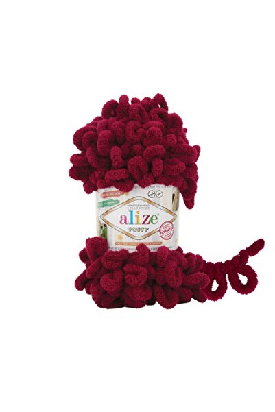 Alize puffy elle örülen kadife ip (5 adet)no 987