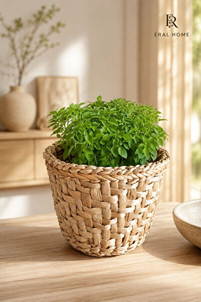 SS ERAL KOOP Decorative Ladder Hand Knitted Flower Pot Basket Wicker Balcony ...