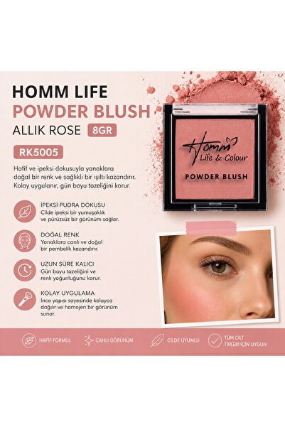 Homm Bitkisel Türkiye Homm Life Powder Blush Allık