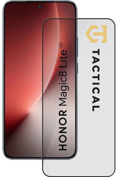 Tactical 5D 0.33mm Σκληρυμένο Γυαλί Μαύρο (Honor Magic8 Lite)