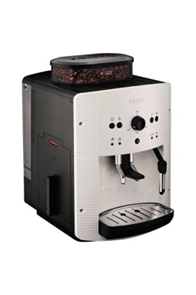 Krups EA8105 Automatic Espresso Machine, 1400W, 15 bar, 1.7L, White/Black