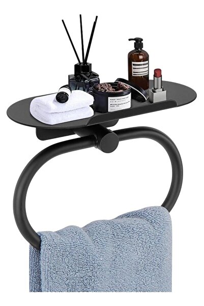 The Bros Hand Towel Ring with Shelf - 304 Stainless Steel Heavy Duty Towel Ho...