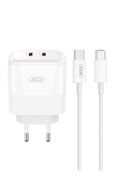 Xo Φορτιστής GaN με 2 θύρες USB-C και καλώδιο USB-C - USB-C, 35W Power Delive...