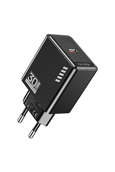 KAKUSİGA Φορτιστής Χωρίς Καλώδιο με Θύρα USB-C 30W Μαύρο (KSC-1241)