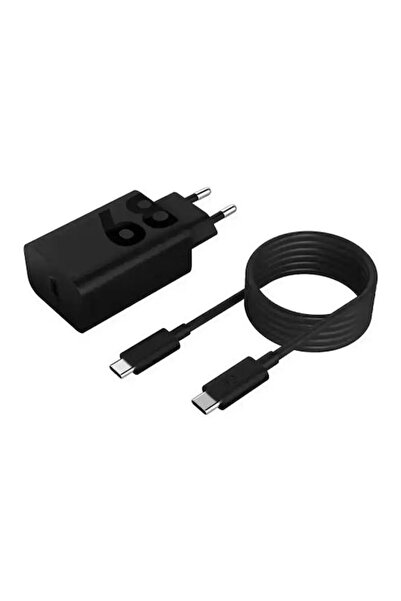 LENOVO Φορτιστής με θύρα USB-C και καλώδιο USB-C σε USB-C 68W Μαύρο (ZG38C05739)