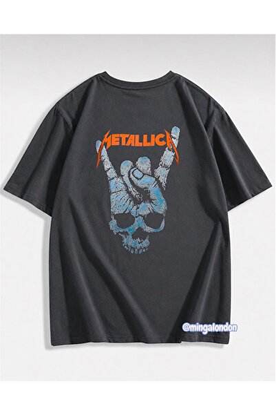 Minga London Tricou supradimensionat cu imprimeu special Metallica