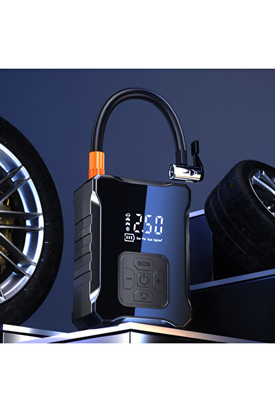 DDA Portable Digital Car Compressor with 2 Cylinders, 10.3 Bar, 45W, Car Batt...