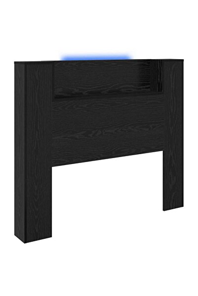 vidaxl Tăblie cap Stejar Negru 120 x 15 x 103,5 cm Lemn compozit