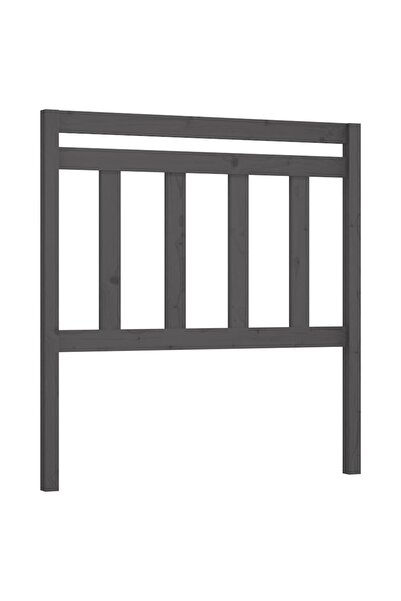 vidaxl Tăblie de pat, gri, 106x4x100 cm, lemn masiv de pin