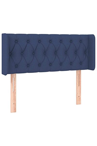 vidaxl Blue headboard with wings 93x16x78/88 cm textile