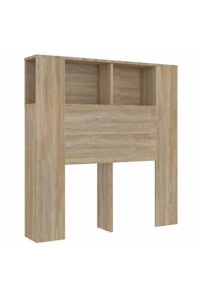 vidaxl Headboard with wardrobe, sonoma oak, 100x18.5x102.5 cm