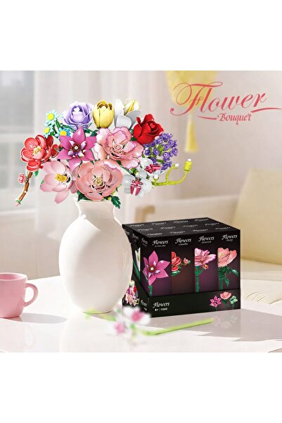 Minibric Set de Constructie Piese Tip Blocuri Construit Marquise Bouquet Juca...