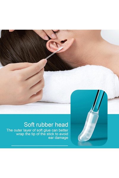 EasyLife Sticky Ear Cleaning Swabs Safe Soft Ear Wax Cleaner Sticky Cotton Buds