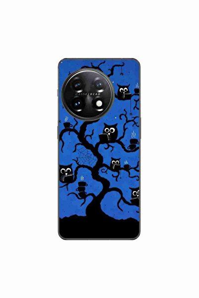 OEM Husa compatibila cu OnePlus 12 Silicon Gel Tpu Model Halloween Tree Owls