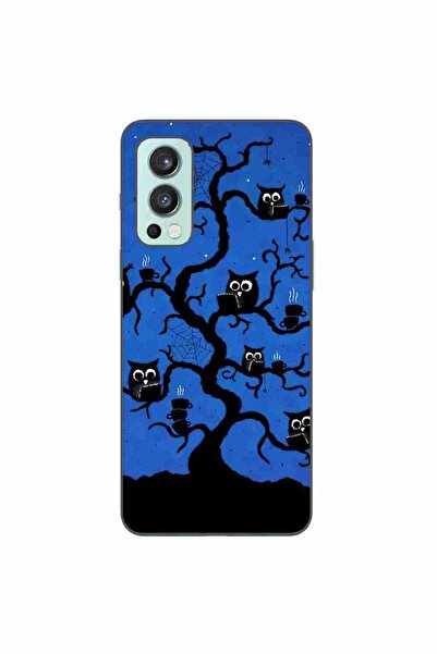 OEM Husa compatibila cu OnePlus Nord 2 Silicon Gel Tpu Model Halloween Tree Owls