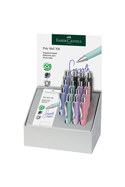 Faber Castell ΣΕΤ 15 ΤΕΜΑΧΙΩΝ ΣΤΥΛΟΥΛΩΝ ΜΕ ΜΠΑΛΑ ΠΟΛΥΜΕΡΟΥΣ ΥΛΗΣ XB
